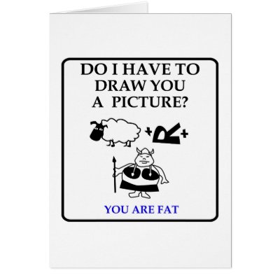 Anti-Valentine's Day card: Pictionary theme Fat by boardgamebeast