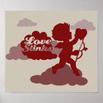 Anti-Valentines Day Cupid Art posters