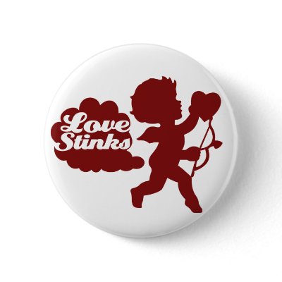 Anti-valentines day Cupid Pinback Buttons by Piratesvsninjas