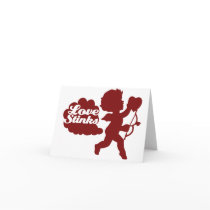 Anti-valentines day Cupid Greeting Cards