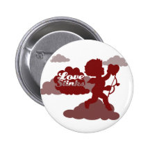 anti-valentines day Cupid Love stinks Pinback Buttons