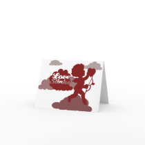 anti-valentines day Cupid Love stinks Greeting Card