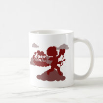 anti-valentines day Cupid Love stinks mugs