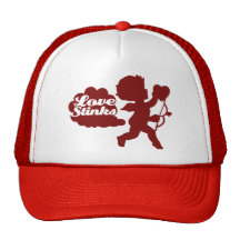 Anti-valentines day Cupid Mesh Hats