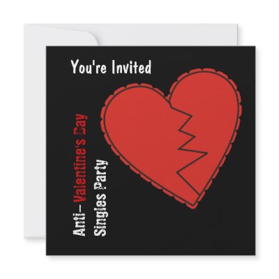 Anti-Valentine's Day Party Invitation by dlgray