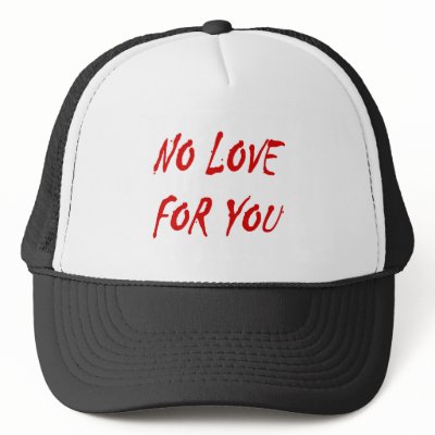 Anti-Valentine's No Love for You Mesh Hats by Sandyspider