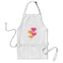 anti vday candy hearts apron