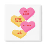 anti vday candy hearts refrigerator magnets