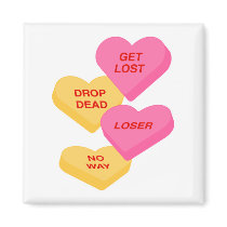 anti vday candy hearts refrigerator magnets