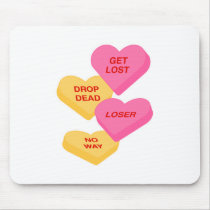 anti vday candy hearts mousemat
