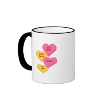 anti vday candy hearts mug