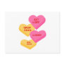 anti vday candy hearts post cards