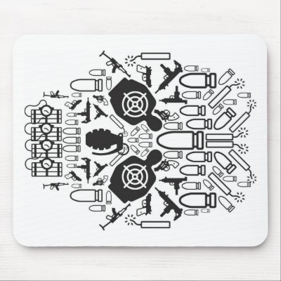 Anti War Mouse Mat by jieunit
