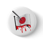 anti-whaling statement harpoon flag pinback button