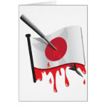 anti-whaling statement harpoon flag greeting cards