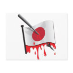 anti-whaling statement harpoon flag postcards
