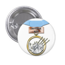 Antiair Ace medal button