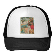 Antibes Côte d'Azur France Vintage Art Trucker Hat