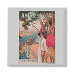 Antibes, France Vintage Travel Advertisement Fridge Magnets