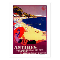 Antibes Vintage PosterEurope postcards