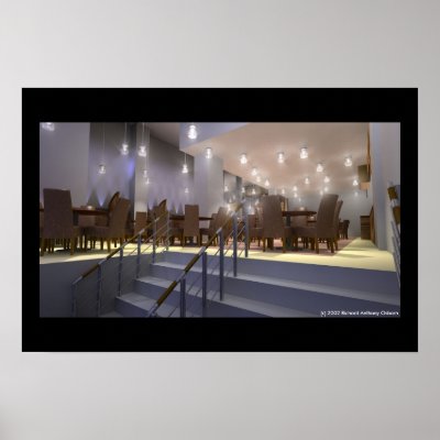 Antibo's Restaurant - Floor View Print by oz42