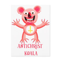 ANTICHRIST KOALA POST CARD