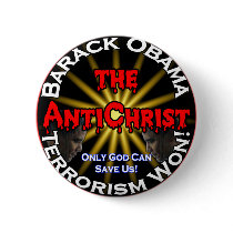 AntiChrist Obama God Pinback Button