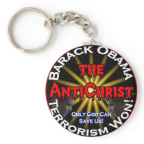 AntiChrist Obama God Keychain