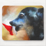 Anticipating Christmas Dog Mousepad
