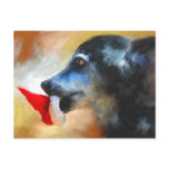 Anticipating Christmas Dog Postcard