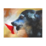Anticipating Christmas Dog Postcard