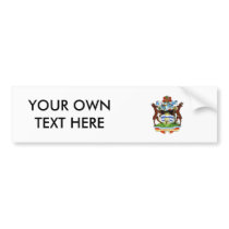 Antigua and Barbuda Coat of Arms Bumper Sticker