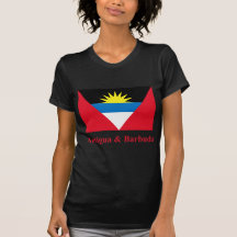 Antigua and Barbuda Flag with Name T Shirt