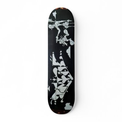 Antik Real Abstract Graffiti Wall Skate Board by mannysThoughts