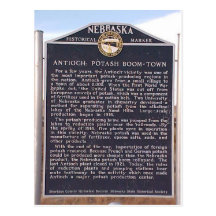 Antioch, Nebraska historical marker Postcards