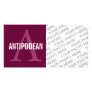Antipodean Cat Monogram Design Photo Card Template