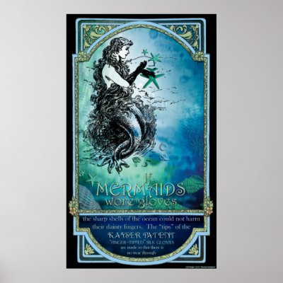 Antiquarian "If Mermaids Wore Gloves" Poster Print by TheAntiquarian