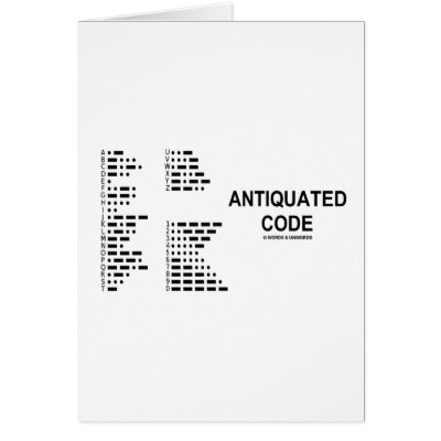 Antiquated Code (International Morse Code) by wordsunwords