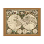 Antique 1660 World Map by Frederick de Wit
