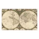 Antique 1660 World Map by Frederick de Wit Rectangle Sticker