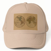 Antique 1786 World Map by William Faden