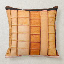 Antique 17th Century Leather Binding Books Pillow