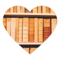 Antique 17th Century Leather Binding Books Sticker