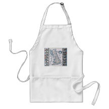 Antique 17th Century Map Apron
