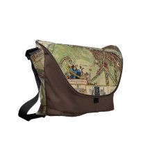 Antique 17th Century Map of London W. Hollar Bag Messenger Bag