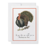 Antique 1907 Thanksgiving Day Dinner Invitation