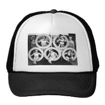 Antique 1920s Liberal Flapper Ladies Photo Hats