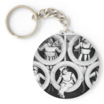 Antique 1920s Liberal Flapper Ladies Photo Key Chains
