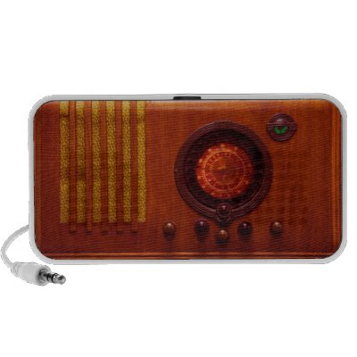 Antique 1930's Airline Radio Mini Speaker by Adorability