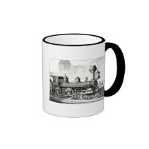 Antique American Locomotive Steam Engine Mug